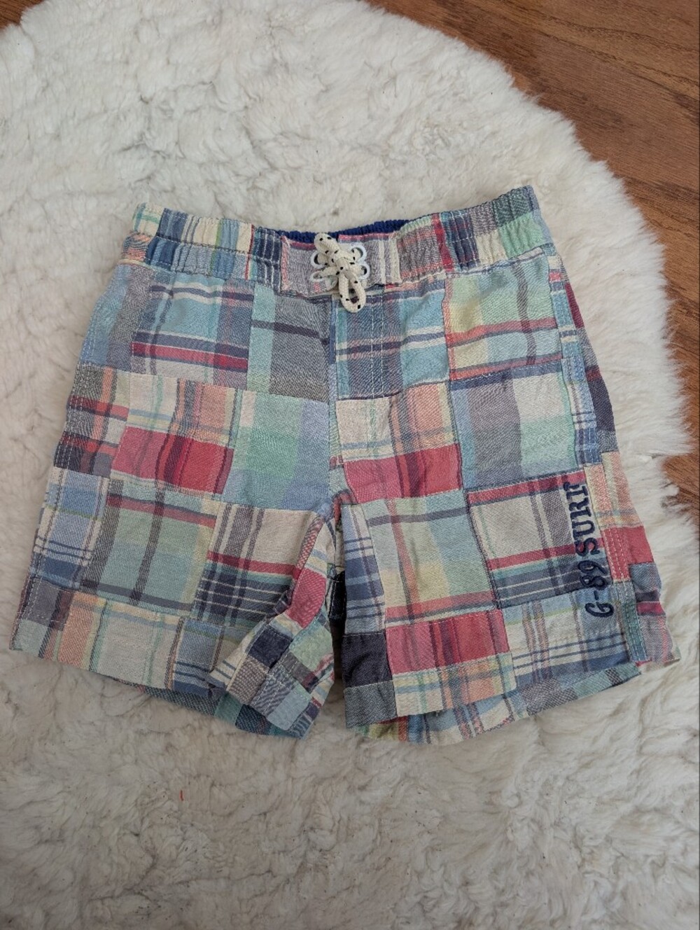 Baby Gap Madras Plaid Swim Trunks Boys 4yrs